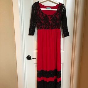 Lace maxi dress